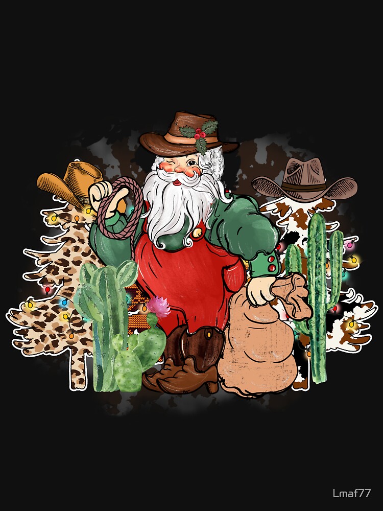 Santa Claus Cowboy Retro Colors by Lmaf77