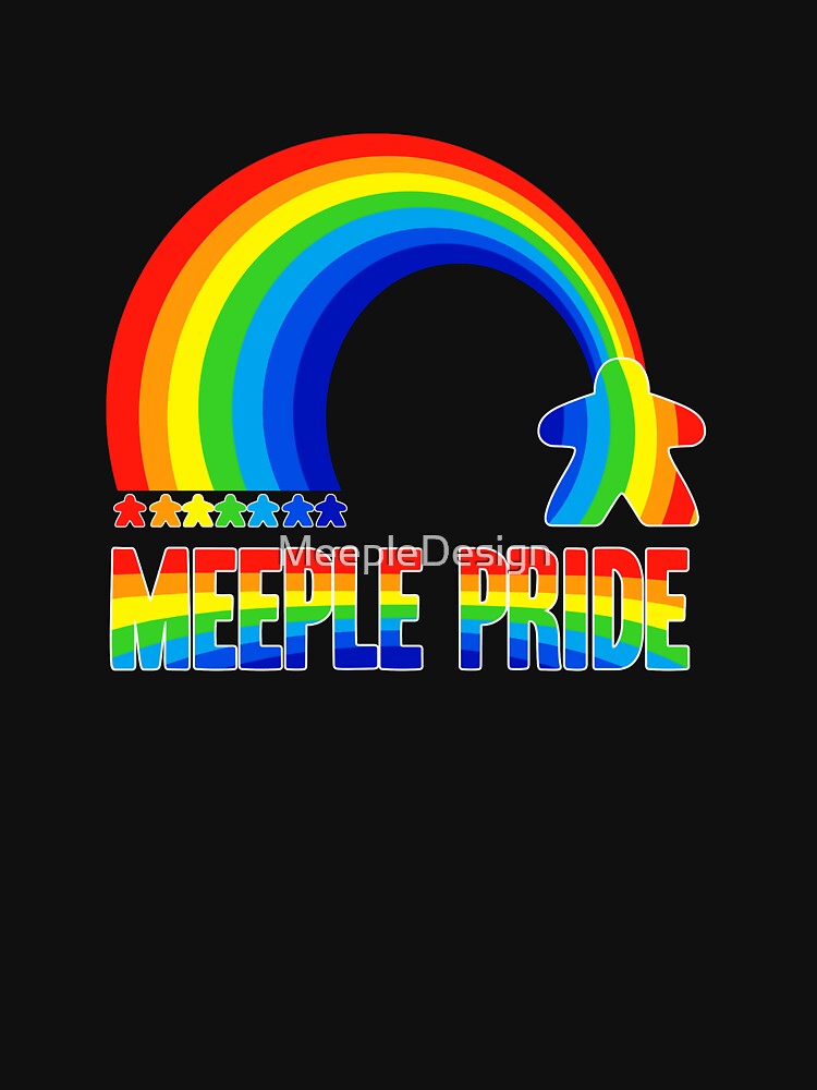 Meeple Pride Board Game Graphic - Tabletop Gaming by MeepleDesign