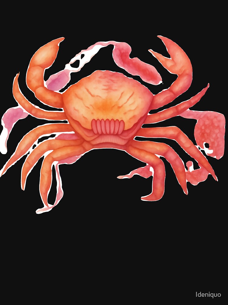 Aesthetic Soft Watercolor Crab by Ideniquo