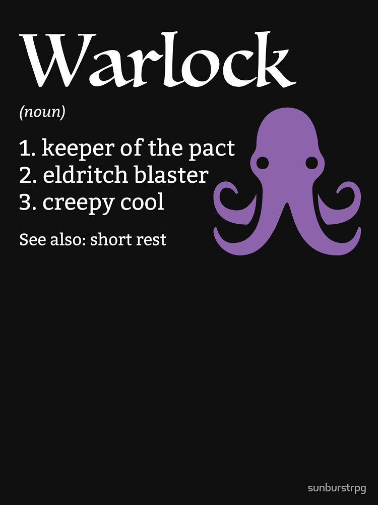D&D Warlock Class Definition for Dungeons and Dragons by sunburstrpg