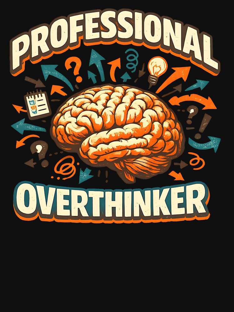 Professional Overthinker Retro Brain by Kicor