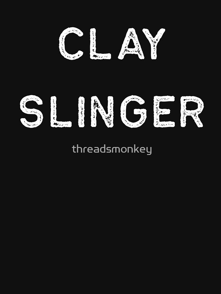 Pottery Design Clay Slinger Light Clay Ceramics Artist Clay Funny Gift by threadsmonkey