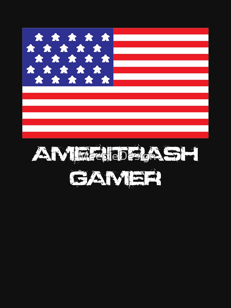 Ameritrash Gamer Board Game Inspired Graphic - Tabletop Gaming Meeple by MeepleDesign