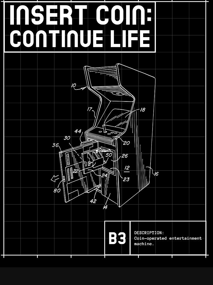 Insert Coin: Continue Life Gamer by Orens POD