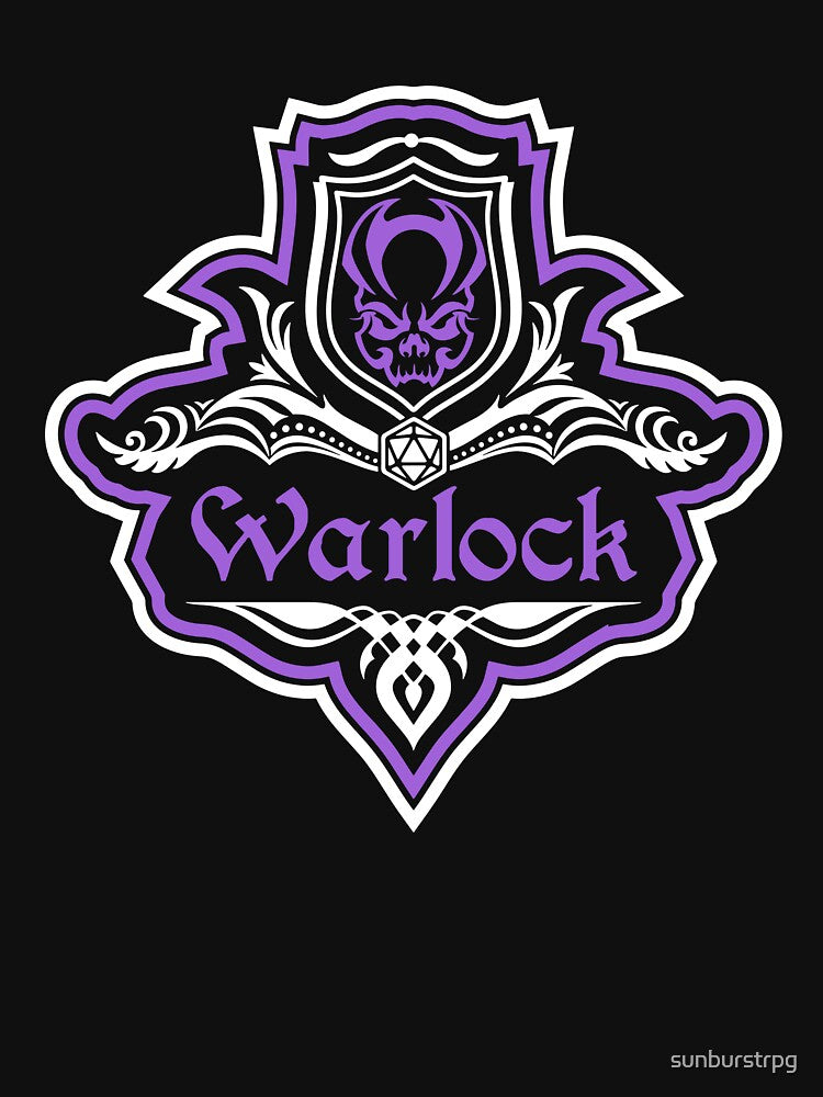 D&D Warlock Class | Dungeons and Dragons Fancy Emblem by sunburstrpg