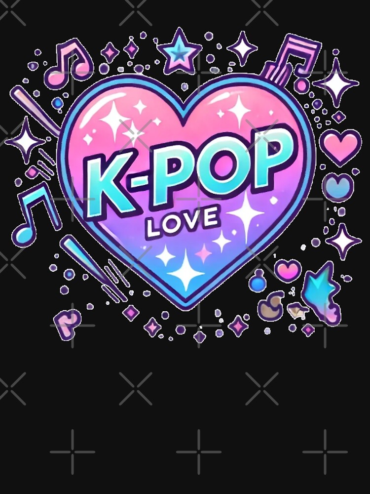 K-POP Love Vibes - Heartbeat of a Fan Design by Myōhō Print Co.