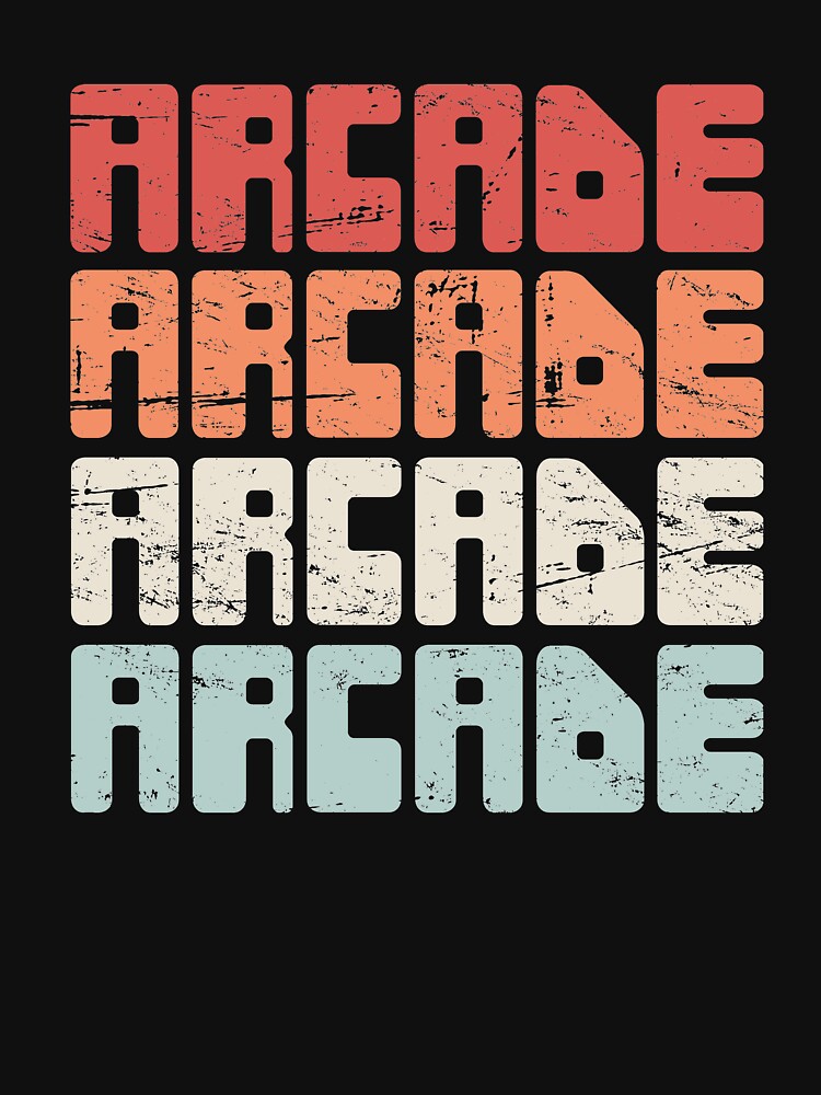 Retro 70s ARCADE Text by Jam Jar