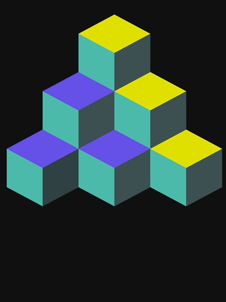 Minimal 80s Cubes Arcade Design by Jam Jar