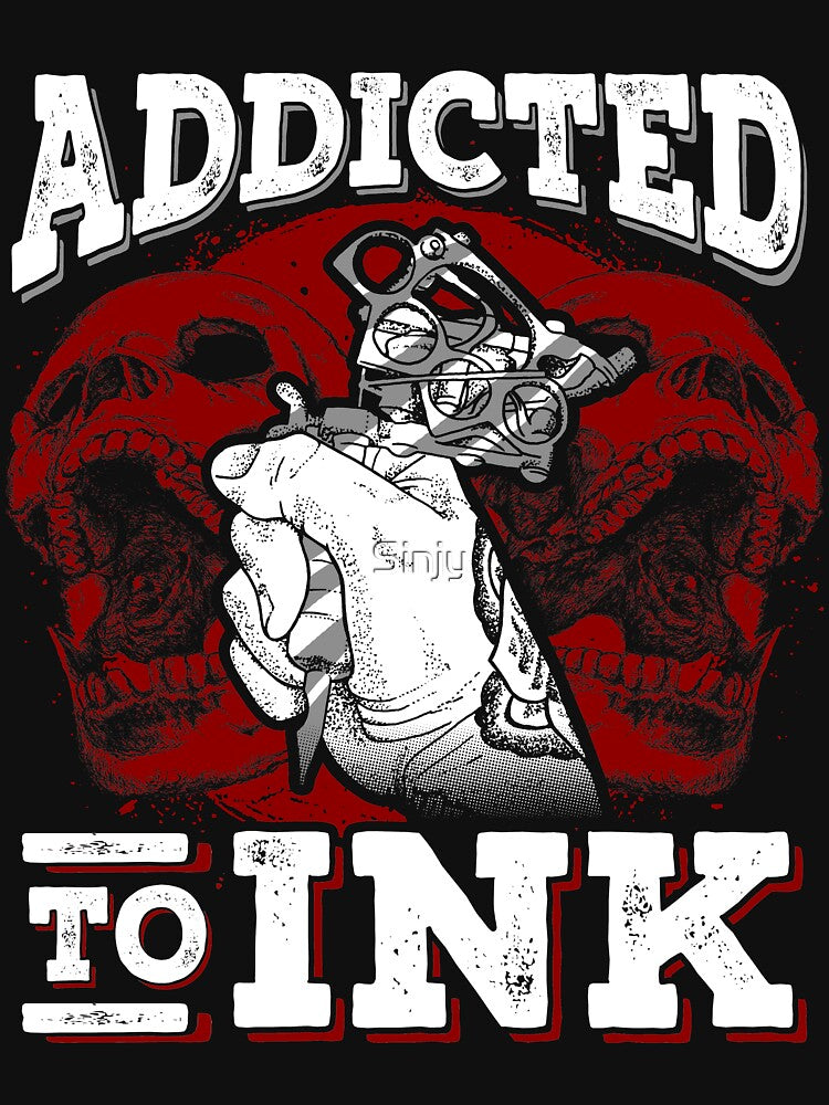 Addicted To Ink Tattoo Design by Sinjy