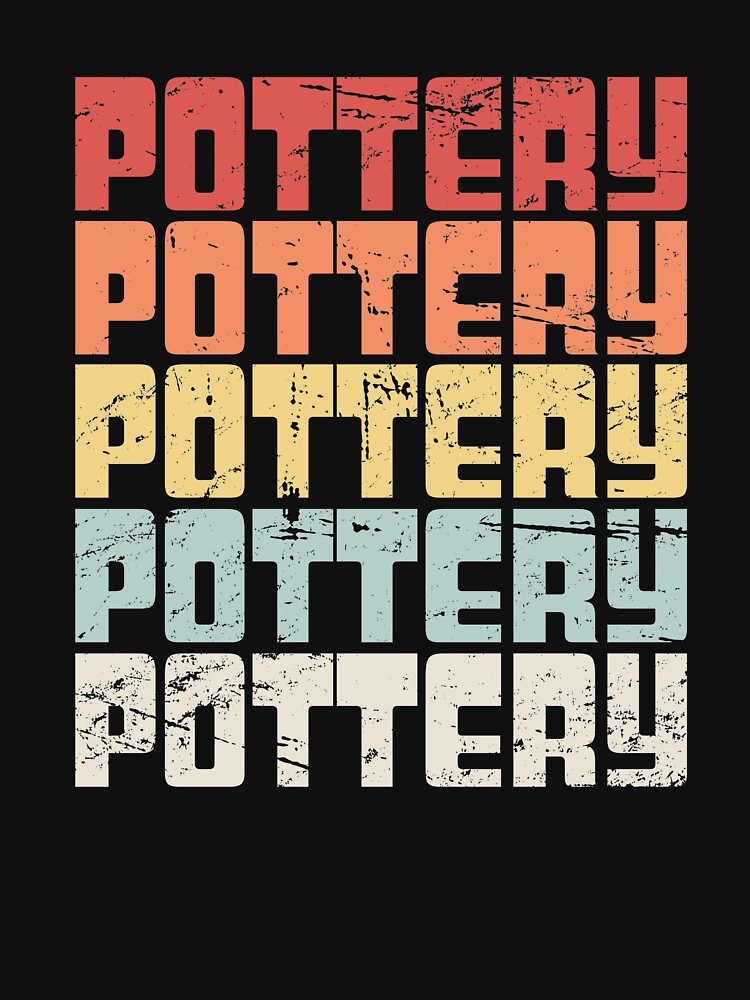 Retro 70s POTTERY Text by Jam Jar