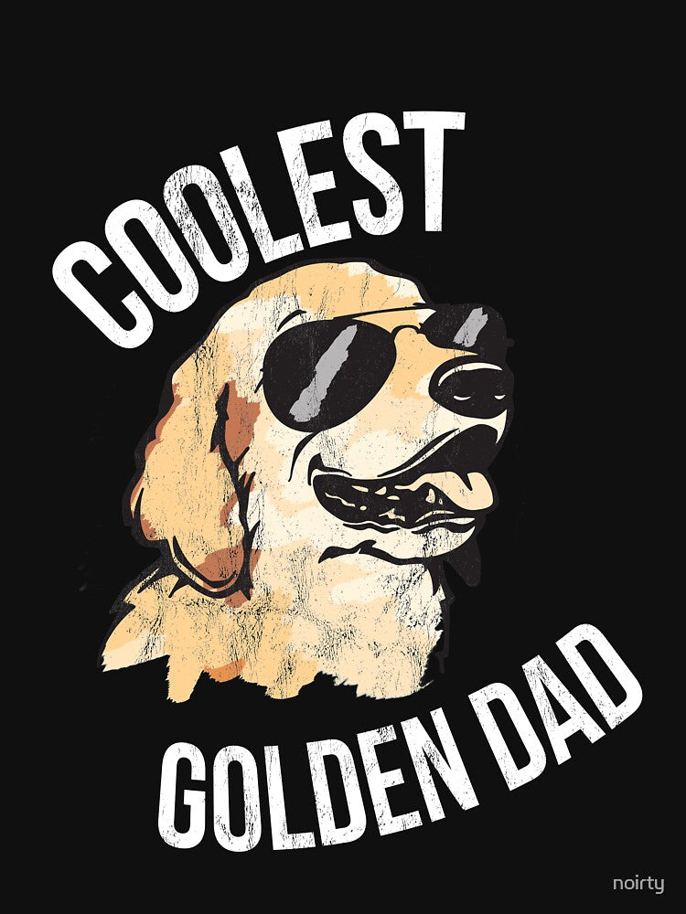 Coolest Golden Retriever Dad For Dog Lovers by noirty