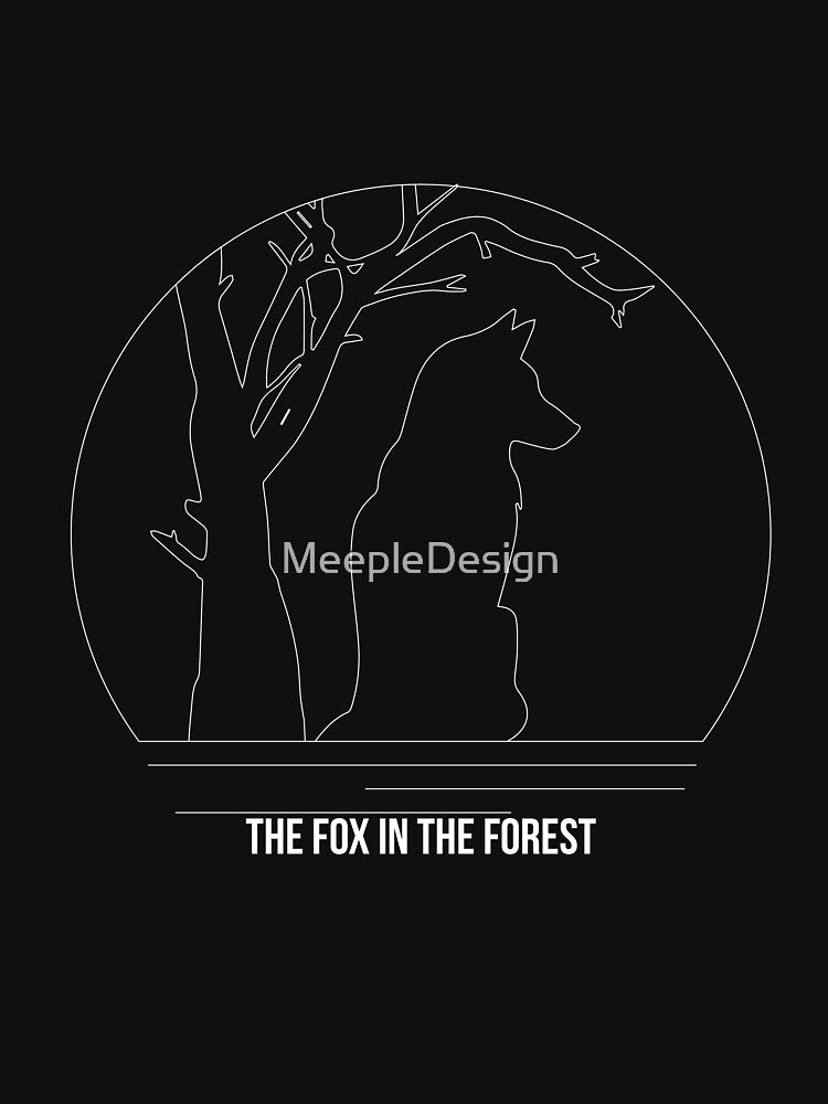 The Fox In The Forest Minimalist Line Art - Board Game Inspired Graphic - Tabletop Gaming  - BGG by MeepleDesign