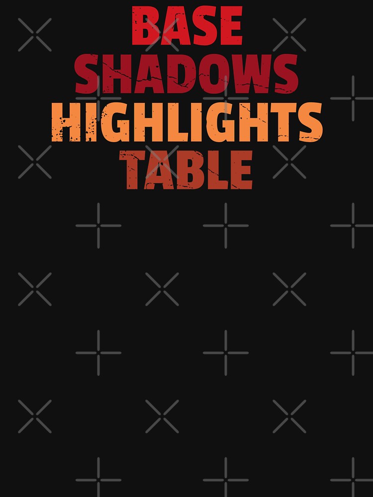 Base Shadows Highlights Table Miniature Painter by DnlDesigns
