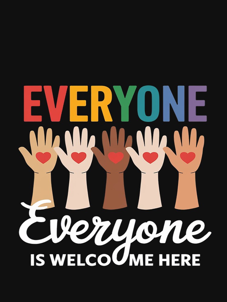 Everyone Is Welcome Here Idaho Teacher Fist Hand Support by FadeOfThrone