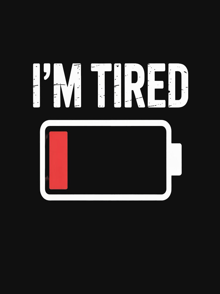 I'm Tired Low Battery T - Empty Phone Symbol by Lucaseinar
