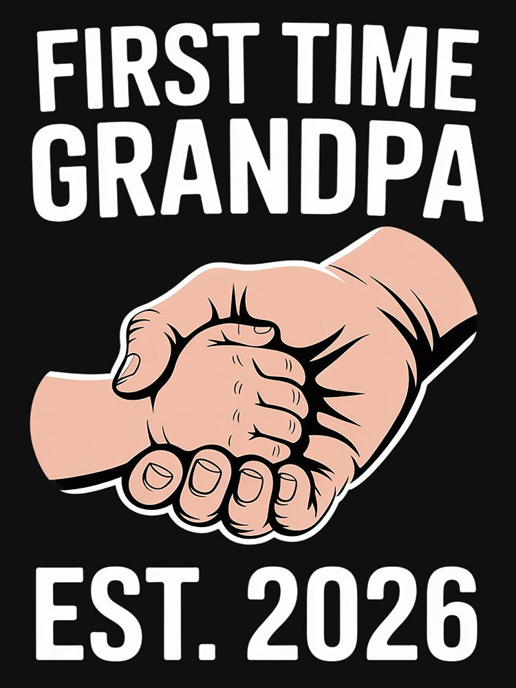 First Time Grandpa New Dad Est 2026 Fathers Day by banbopbii