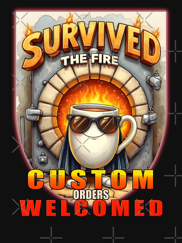 SURVIVED THE FIRE Kiln Master Custom Pottery by Atouke