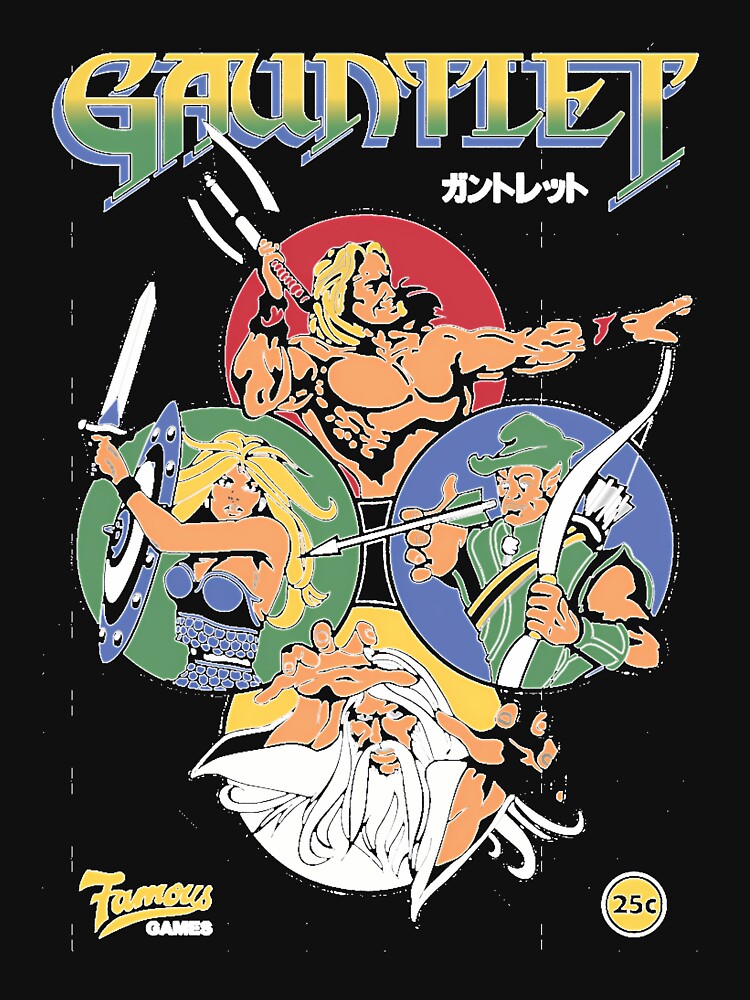 Gauntlet Retro Vintage Arcade Gaming by ThomasHensle