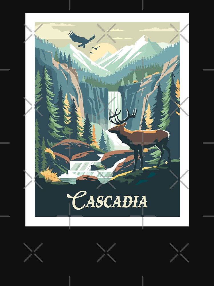 CASCADIA - Poster Inspired by Cascadia / Retro Board Game Poster / Wall Art Print / Fantasy, Board Game, RPG, DnD / Home Decor Gift Idea by RoleplayRealm