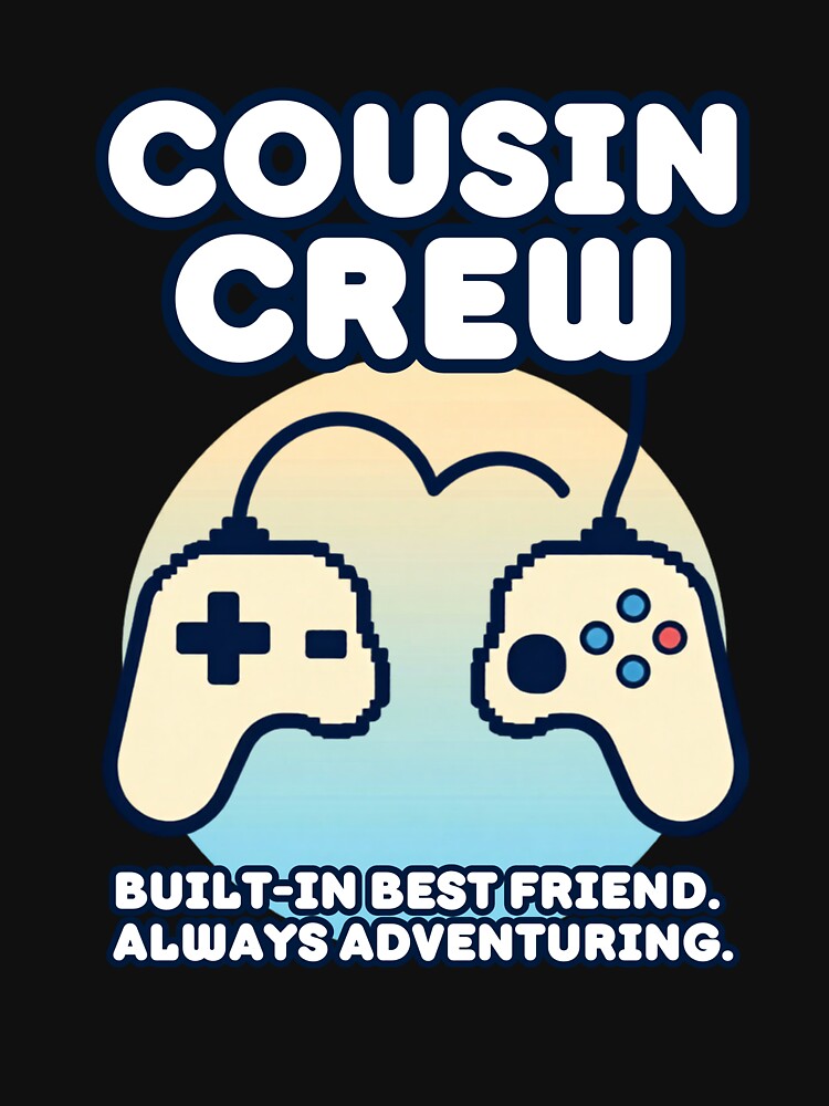 Cousin Crew Gamer Controllers Retro Sunset by ScriptedMoments