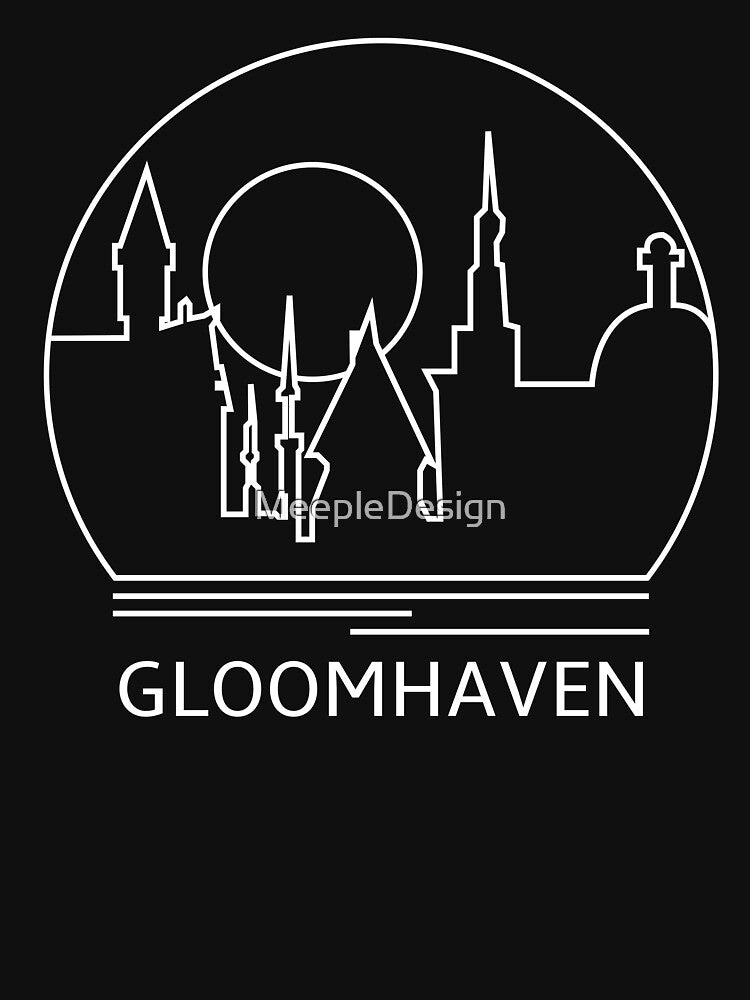 Gloomhaven Minimalist Line Drawing - Board Game Inspired Graphic - Tabletop Gaming  - BGG by MeepleDesign