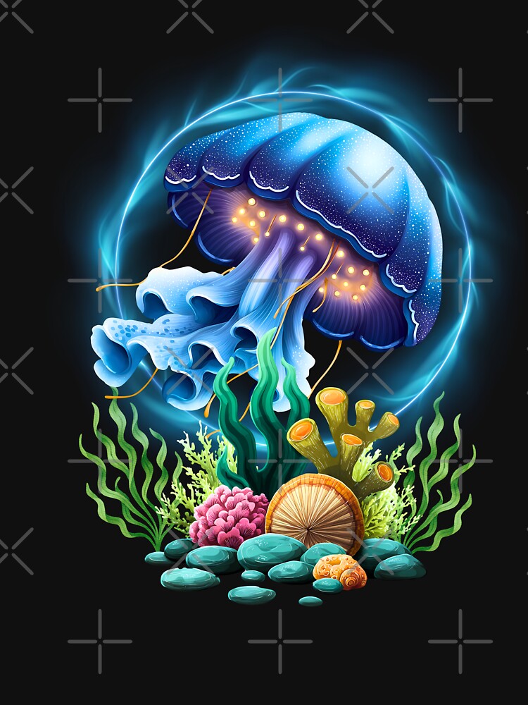 Jellyfish (Electric Glow) by Tripp Art Studio