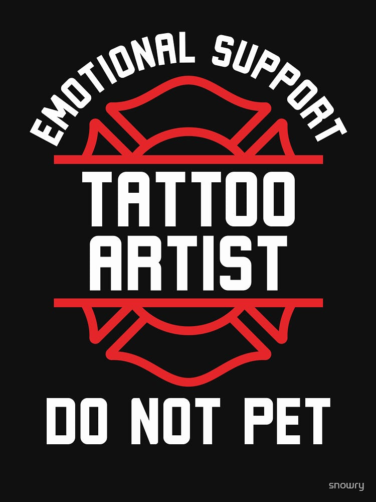 Funny Tattoo Artist Do Not Pet Personal Space by snowry