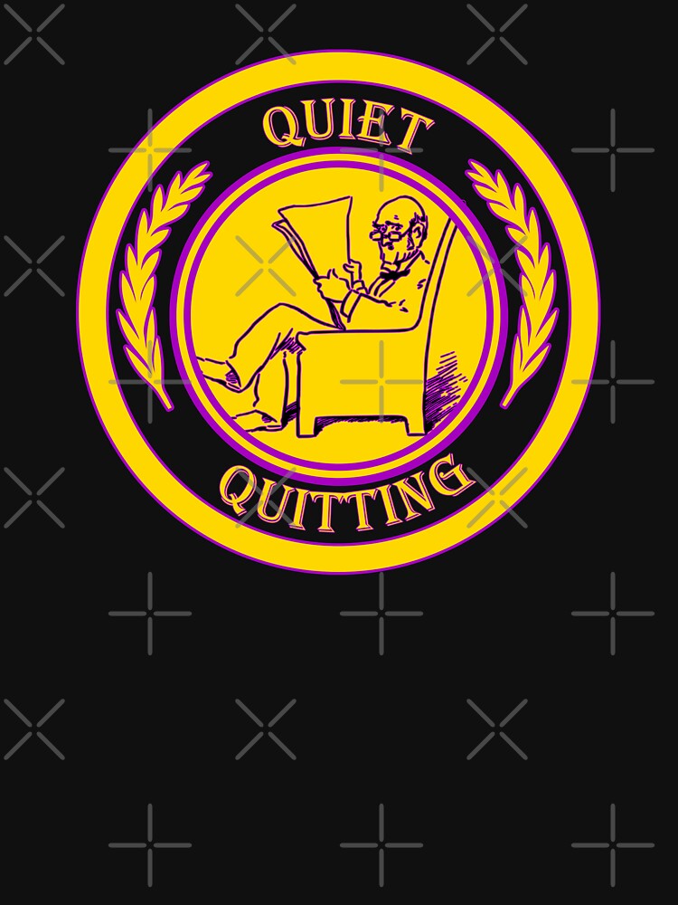 Quiet Quitting Pretending To Read - Chill Retro Design for T-shirts, iPhone Cases, Stickers and Other Accessories by Ridiculam Toga