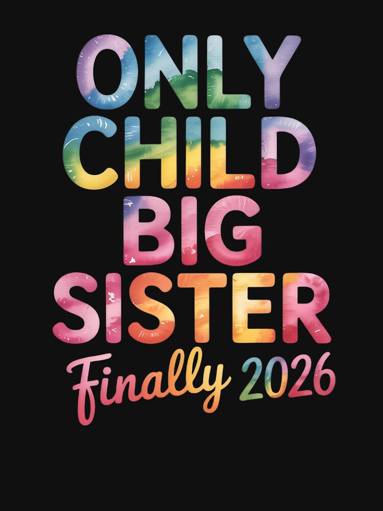 Promoted to Big Sister Finally 2026 Tie Dye New Baby Reveal by imsamaharem
