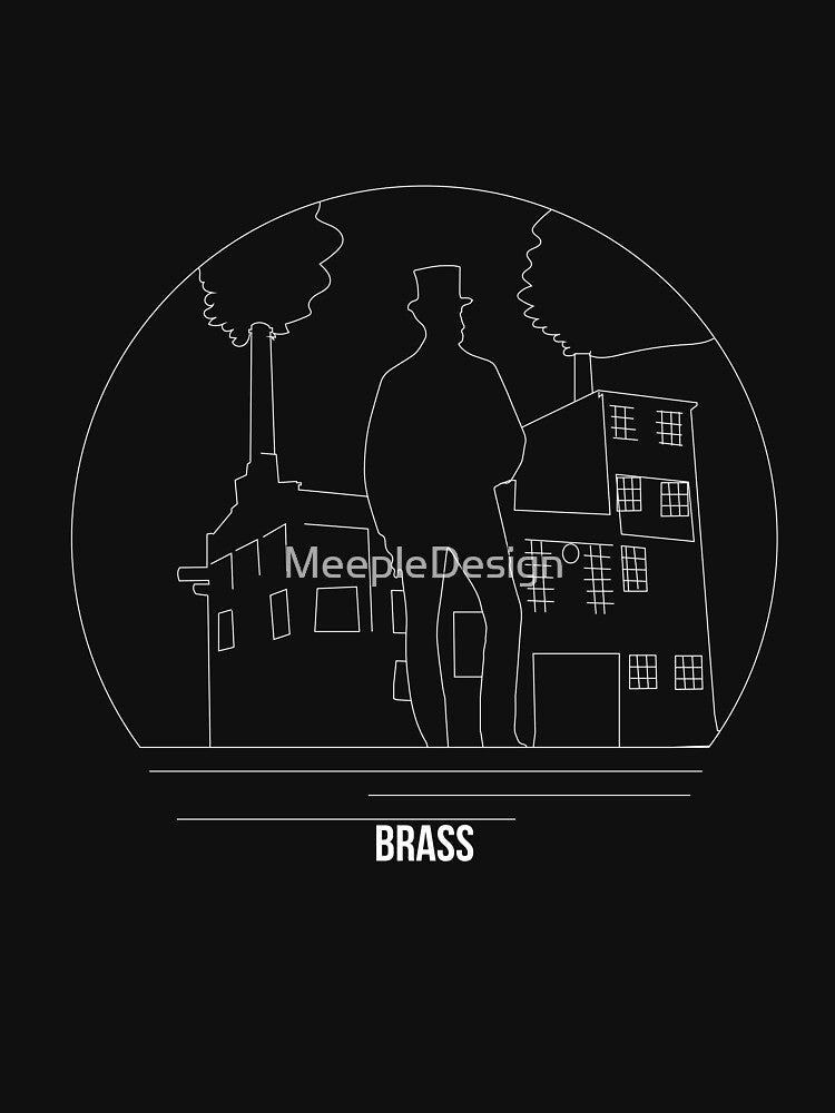 Brass Minimalist Line Art - Board Game Inspired Graphic - Tabletop Gaming  - BGG by MeepleDesign