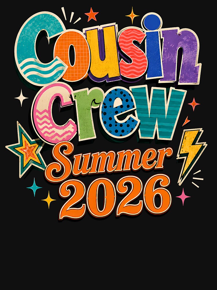 Cousin Crew Summer 2026 T-Shirt, Matching Family Vacation Gift, Retro Cousins Reunion Graphic Tee, Summer Trip Shirt by Velnoxar