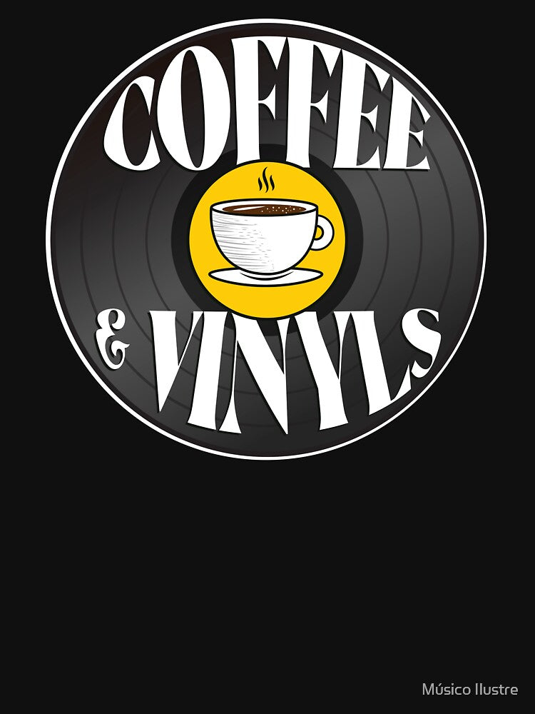 Vinyl Record Collector Gift Idea Coffee and Vinyls by Músico Ilustre