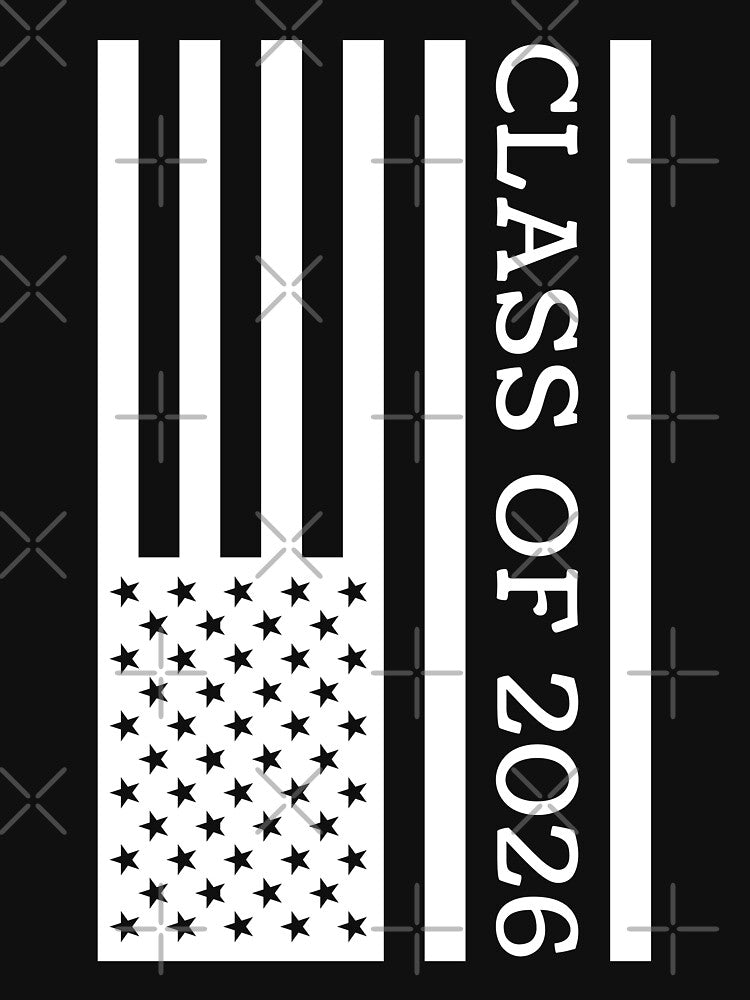 Graduation Class of 2026 American Flag Senior Students 2026 Gift by MouDantArts