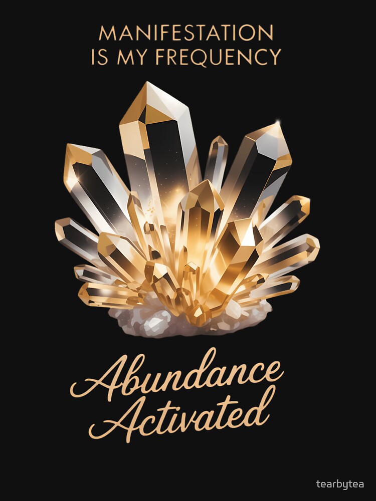 Manifestation Is My Frequency - Citrine Crystal by tearbytea