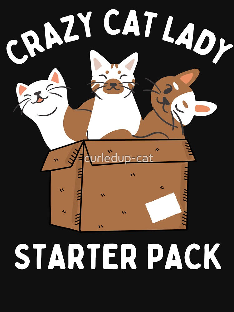 Crazy Cat Lady Starter Pack Funny by curledup-cat