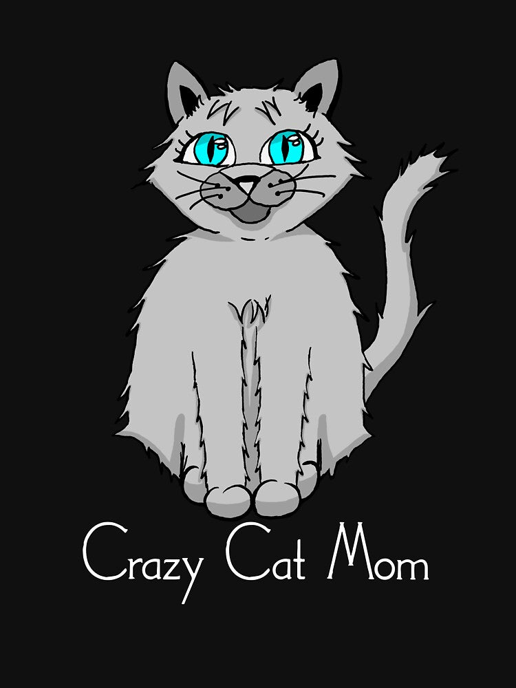 Cat Crazy Cats Mama Crazy Cat Mom by AOCreativeProd