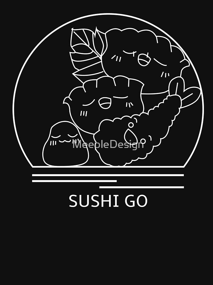 Sushi Go Minimalist Line Drawing - Board Game Inspired Graphic - Tabletop Gaming  - BGG by MeepleDesign