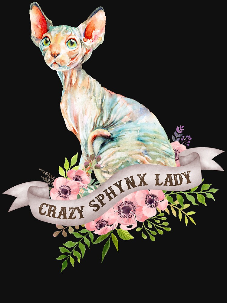 Crazy Sphynx Lady by Clara Hollins