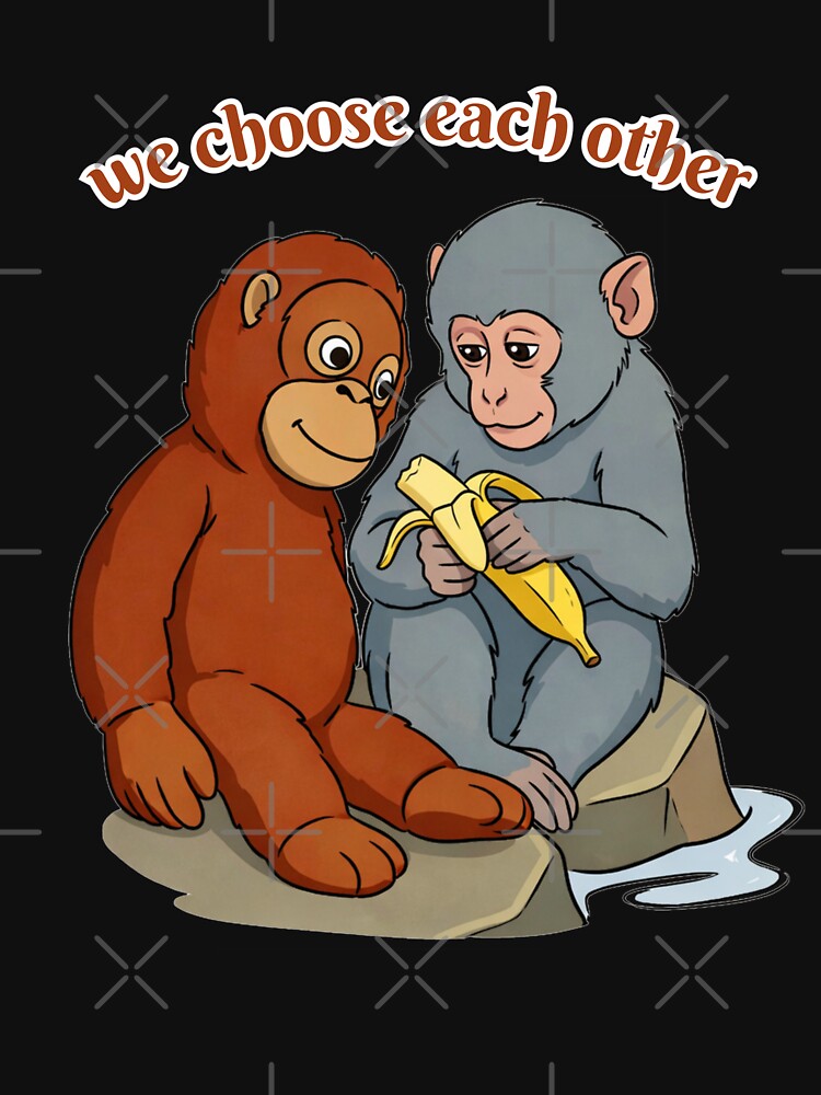 Chosen Family – Emotional Support Monkey Illustration by A-Szczesniak