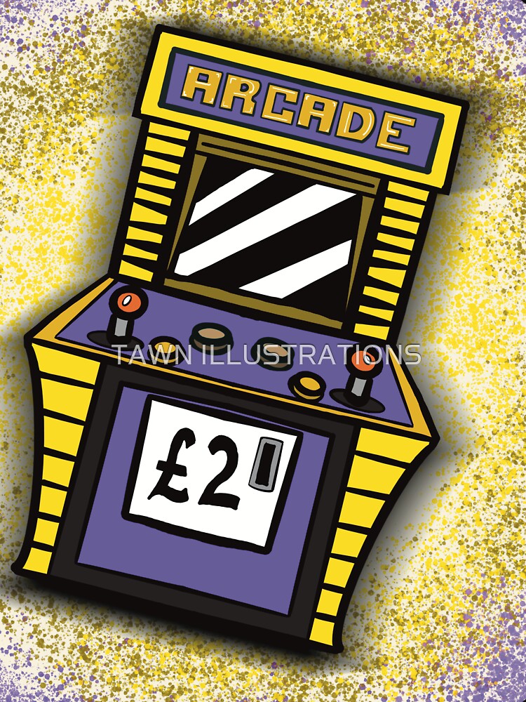 Retro Arcade Cabinet Nostalgia Coin-Op Gaming by TAWN ILLUSTRATIONS
