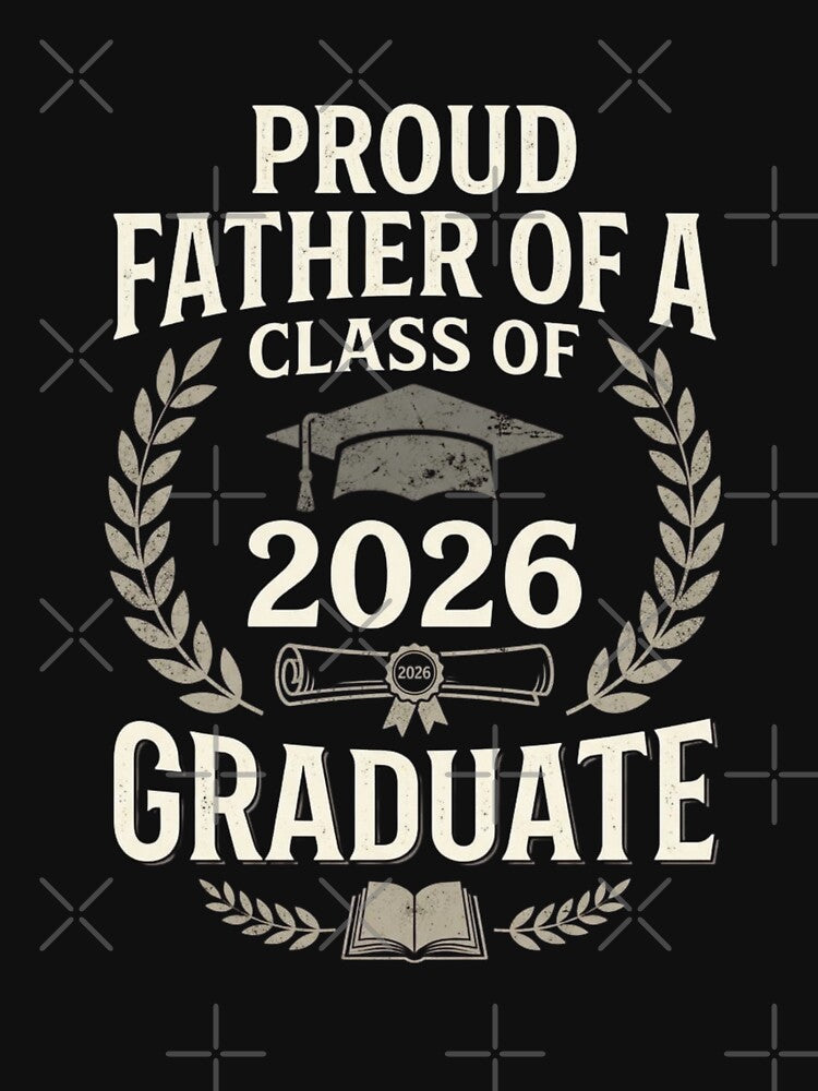 Proud Father of a Class of 2026 Graduate Graduation Dad Vintage Celebration by bilal sibgui