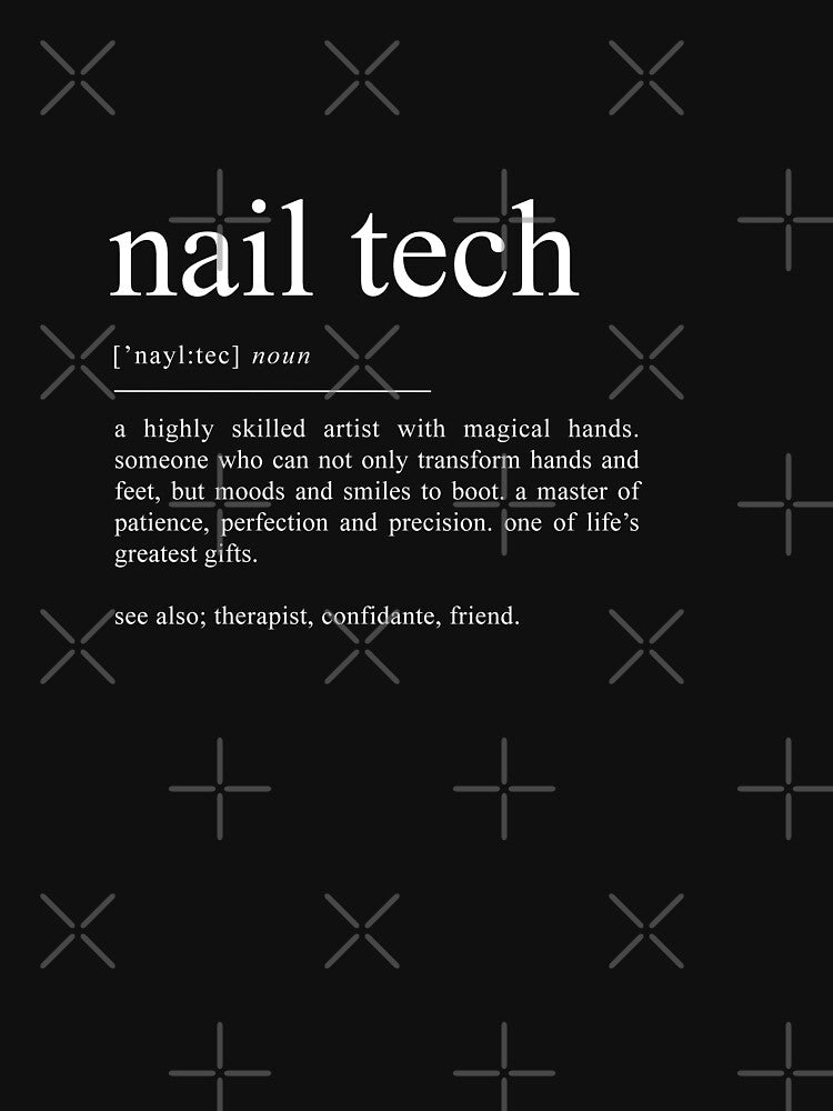 Nail Tech | Nail Technician Dictionary Definition Gift by grandlovely