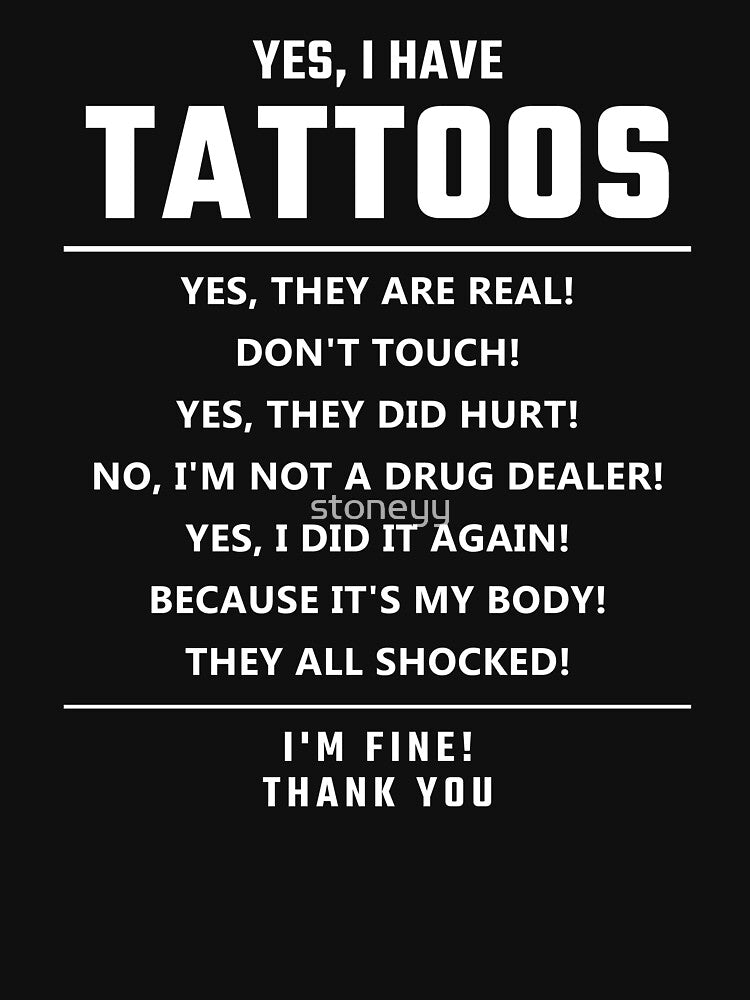 Yes I have tattoos by stoneyy