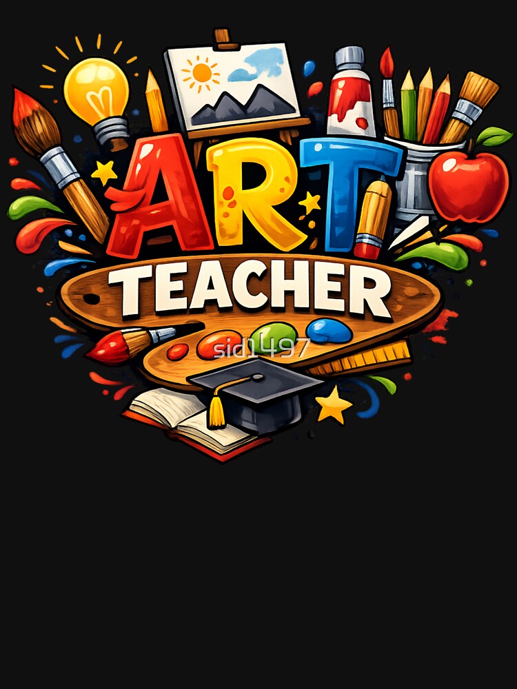 Colorful Art Teacher - Creative Classroom by SidTastic