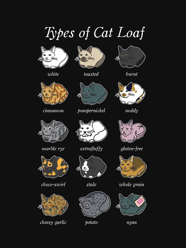 Cats Loafs Funny Cat Gift Cat Mom Cat Dad Cat by Lenny Stahl