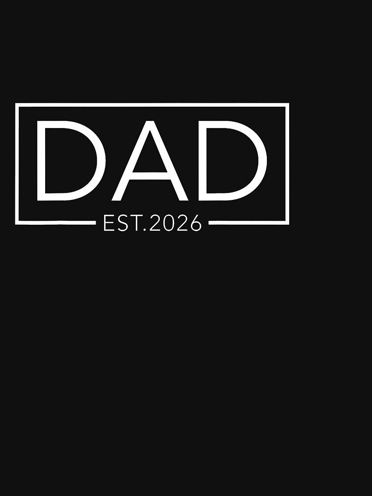 Mens Promoted To Dad Est 2026 Daddy To Be Gifts First Time Dad by GabrielaPeterse