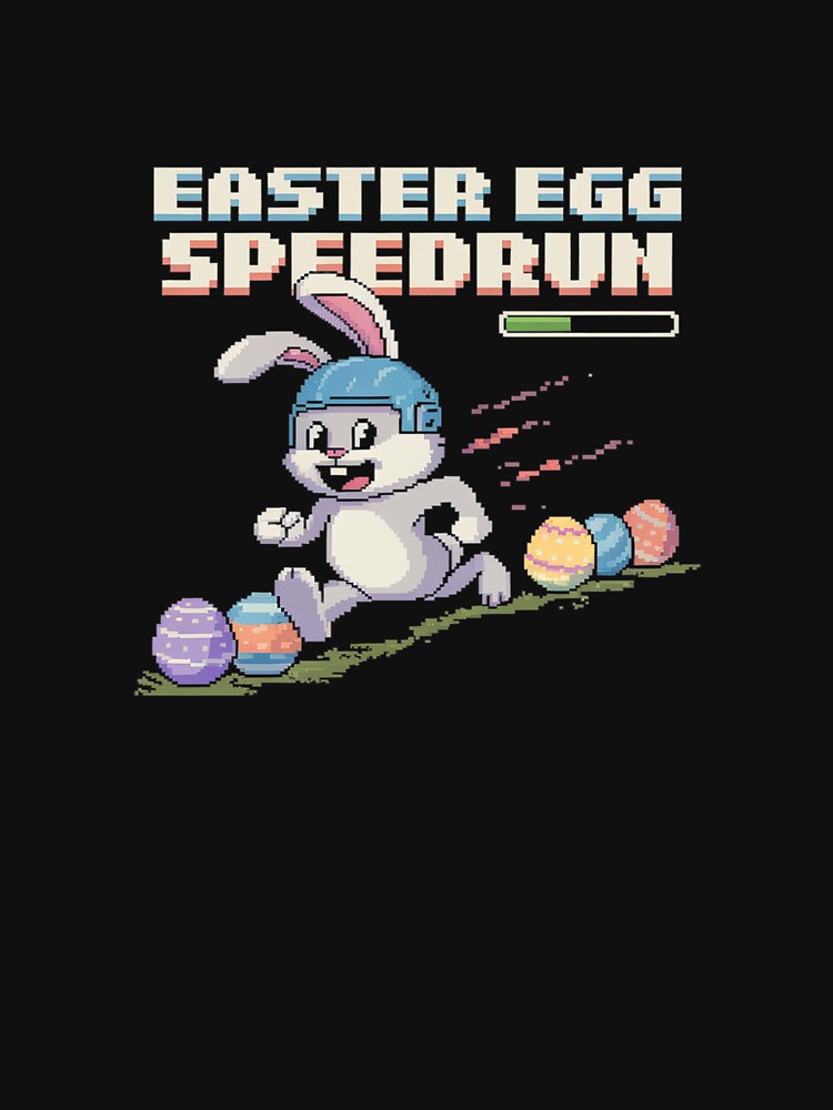 Easter Egg Speedrun Happy Easter Day Video Game Pixel by SyntaxClaw