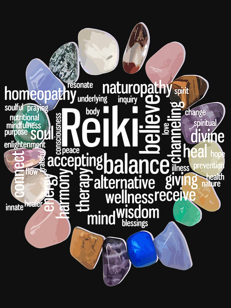 Reiki Terms Wordcloud Crystal Energy Stone Trending by GundulaKopp