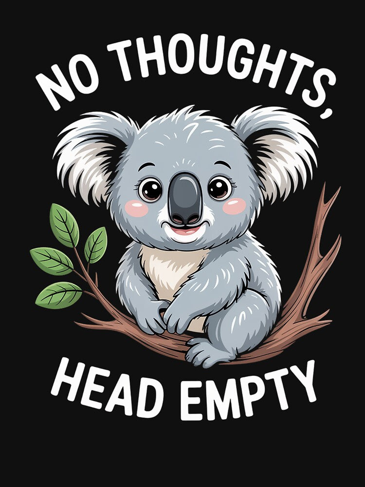 Internet Meme Smooth Brain Gang No Thoughts Head Empty Koala by TiredPack