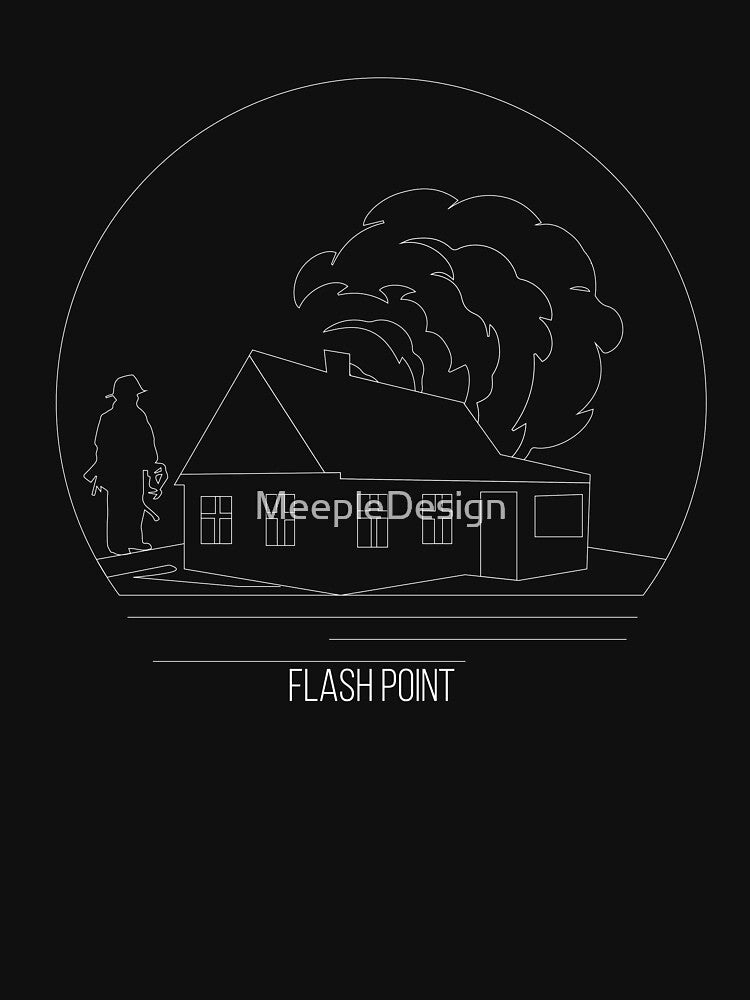 Flash Point Minimalist Line Art - Board Game Inspired Graphic - Tabletop Gaming  - BGG by MeepleDesign